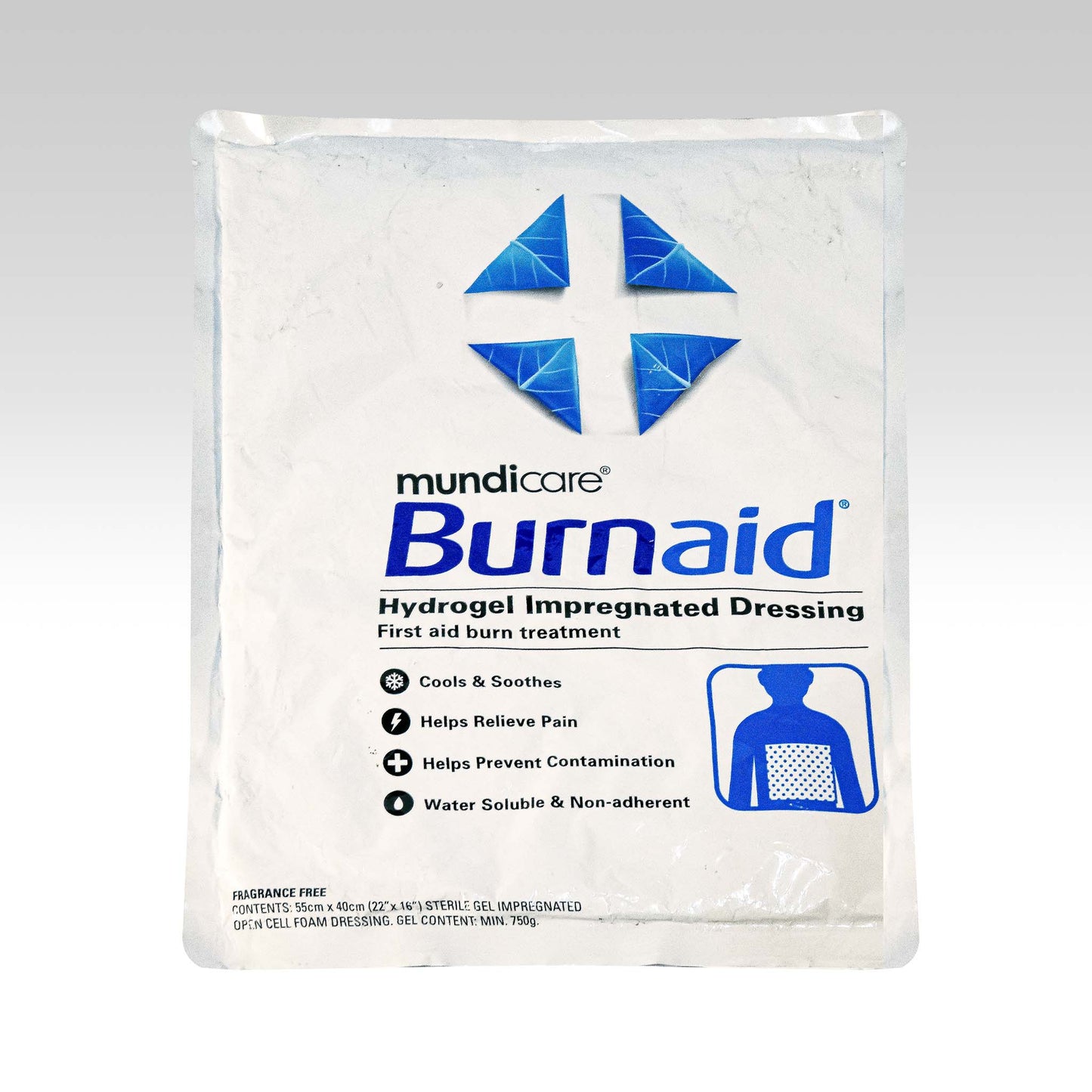 BURNAID DRESSING 55CM X 40CM