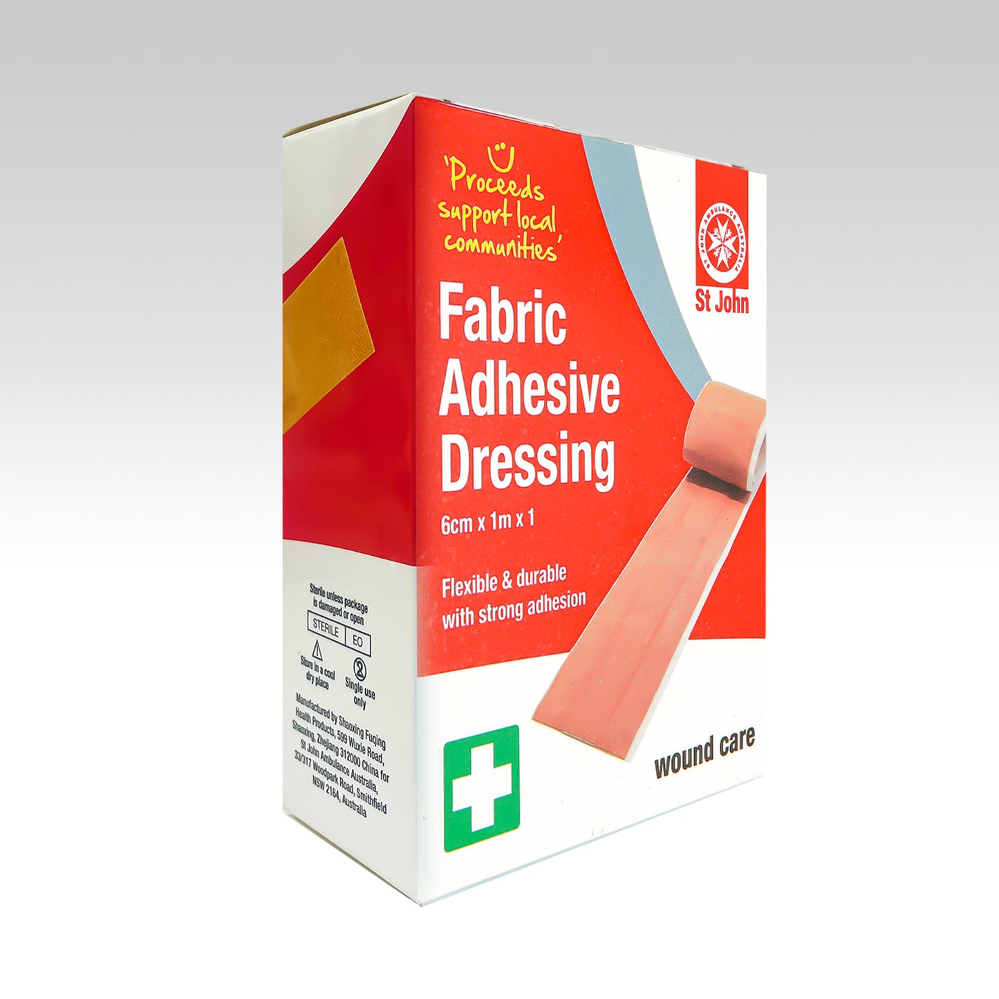 FABRIC ADHESIVE DRESSING ROLL, 6cmX1m