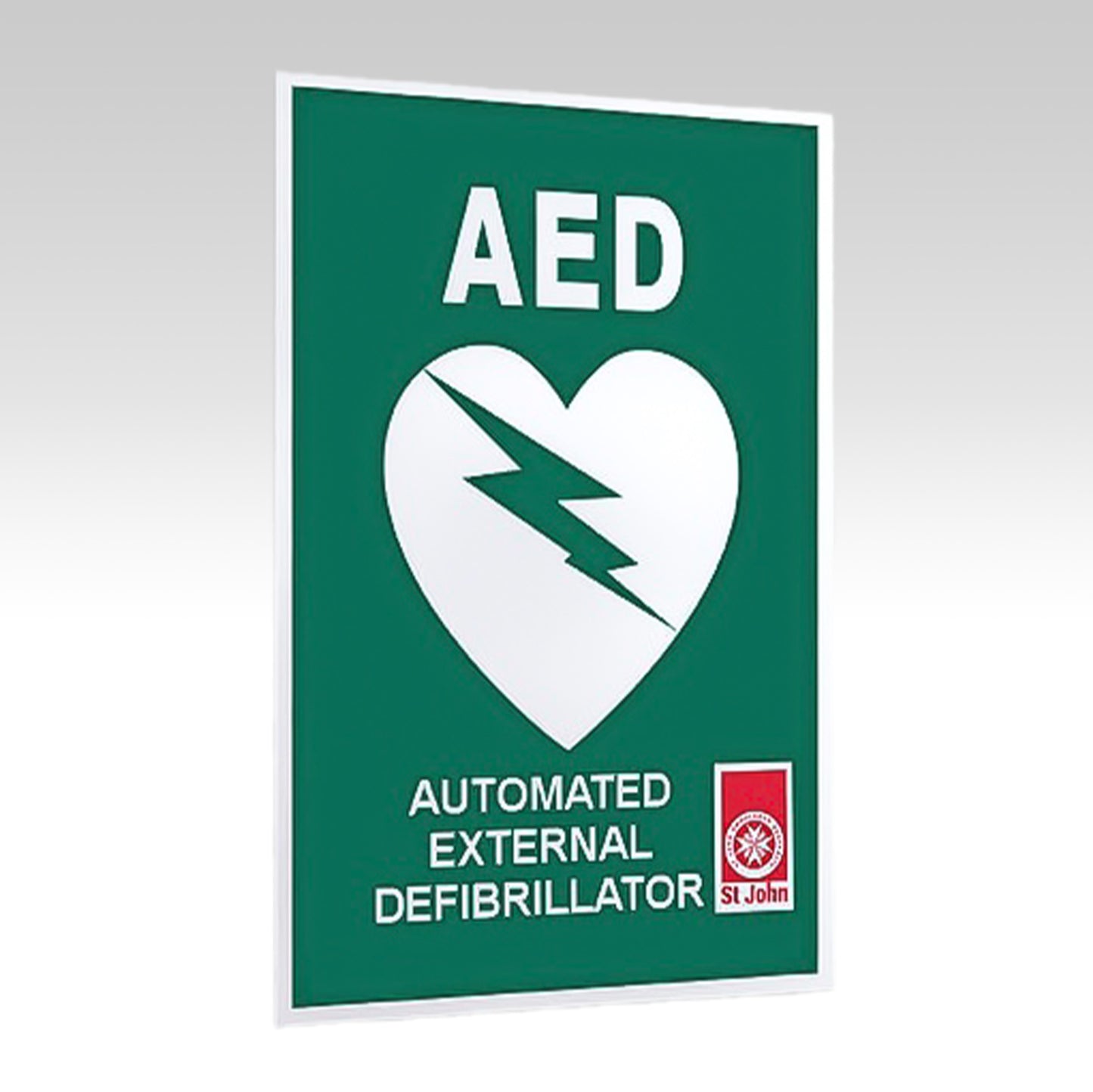 AED SIGN POLY