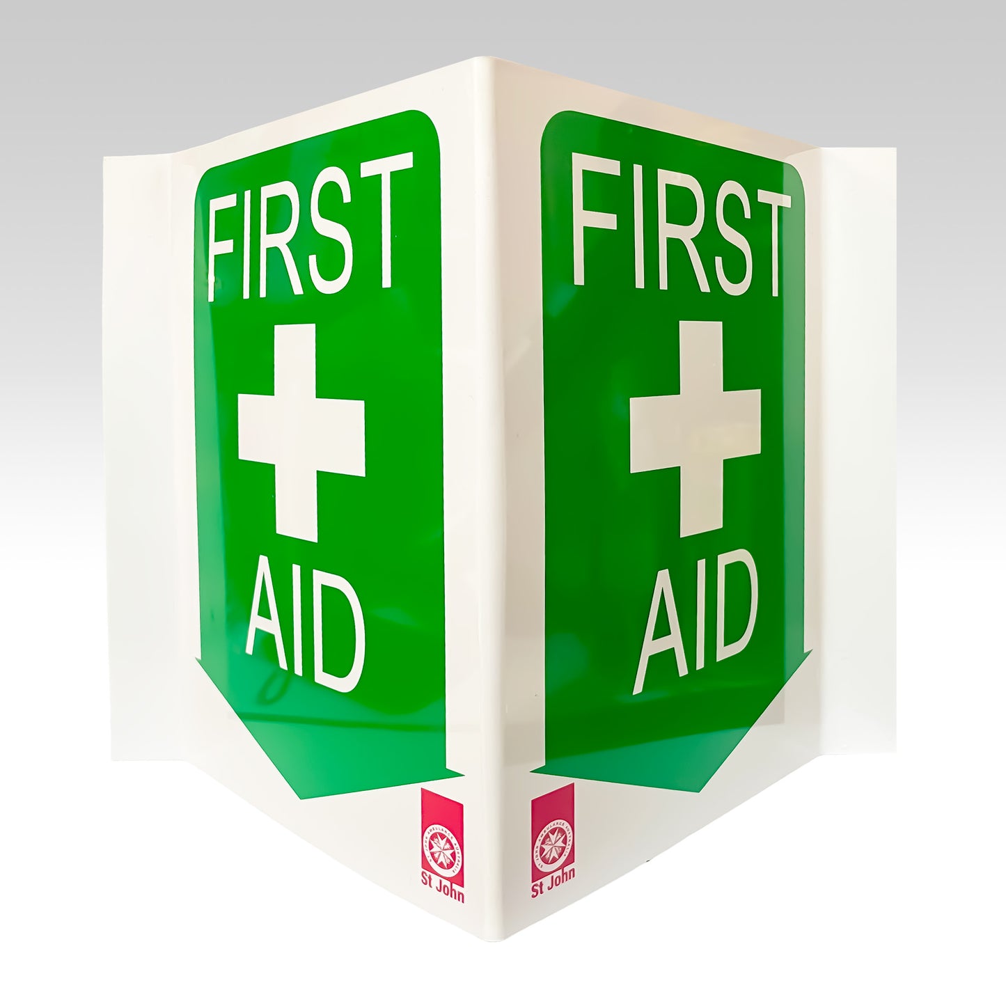 FIRST AID SIGN POLY 90 DEGREE