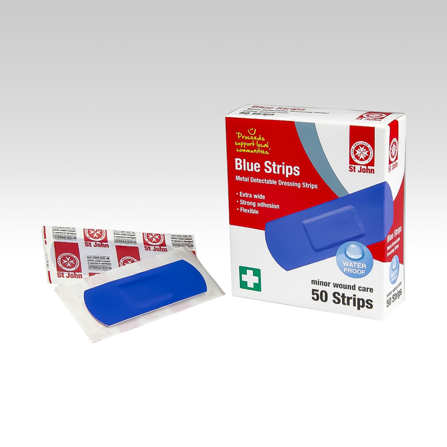 BLUE METAL DETECT WATERPROOF STRIPS
