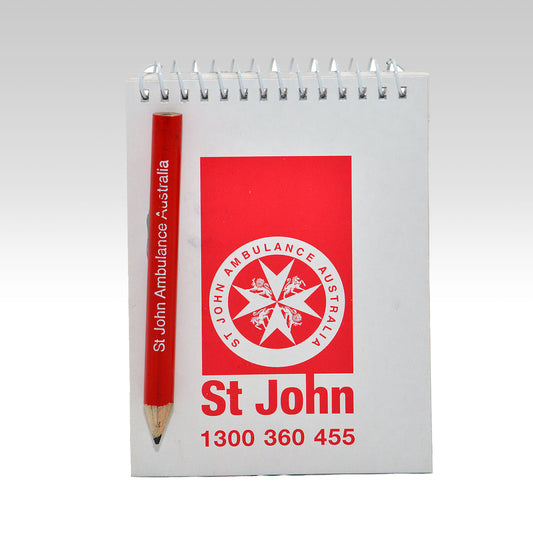 NOTE PAD & PENCIL IN BAG