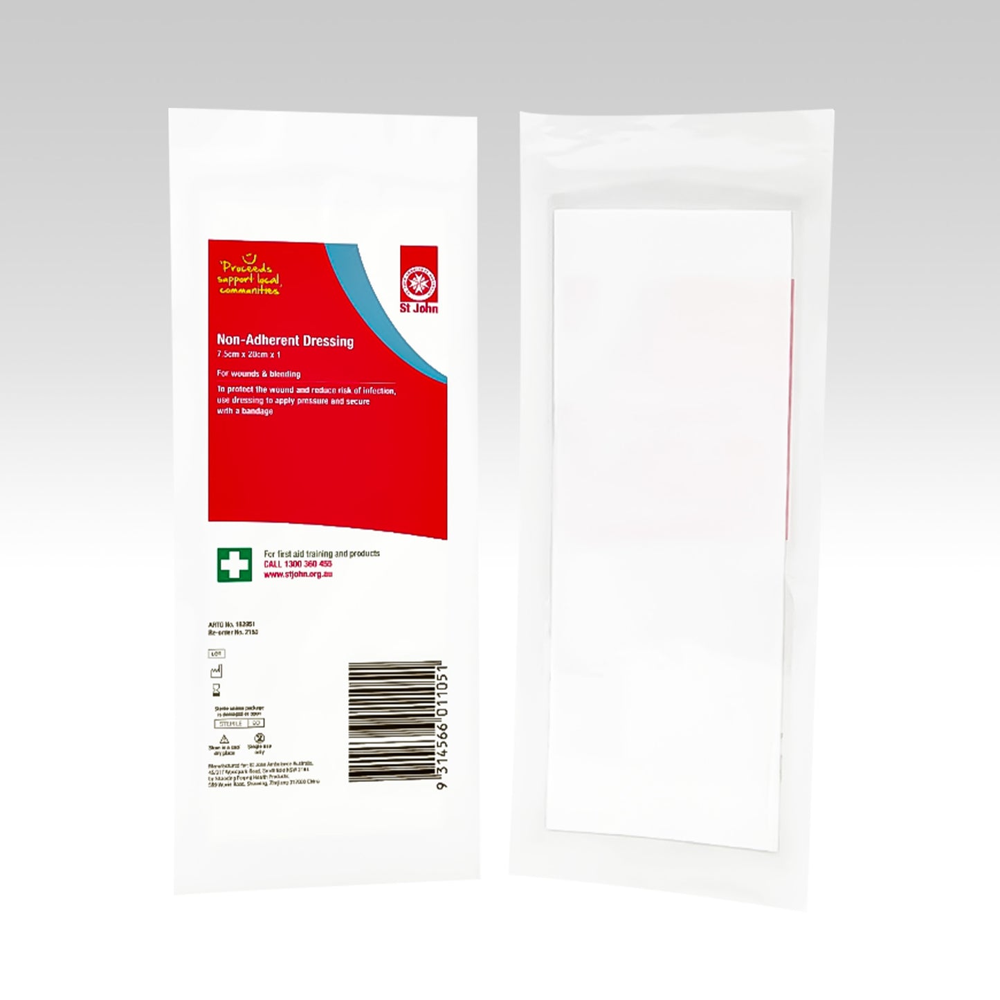 NON ADHERENT DRESSING 7.5CM x 20CM (2150)