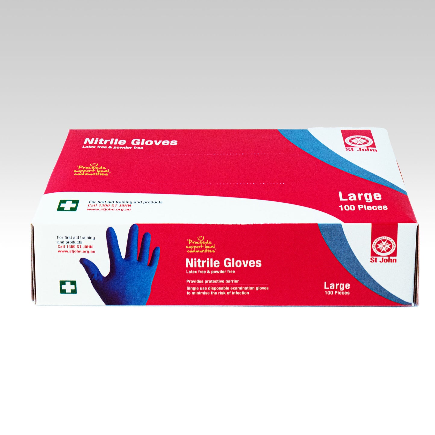 SJA NITRILE GLOVES LARGE 100/BX (3054L)