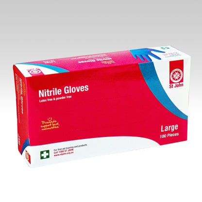 SJA NITRILE GLOVES LARGE 100/BX (3054L)