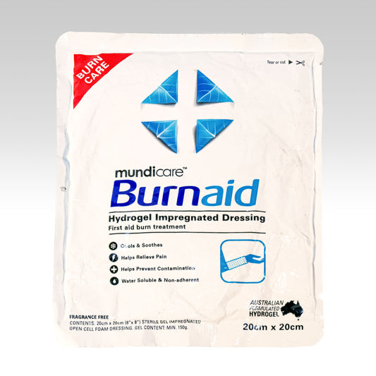 BURNAID DRESSING 20CM X 20CM