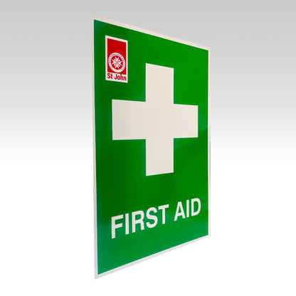 FIRST AID SIGN POLY