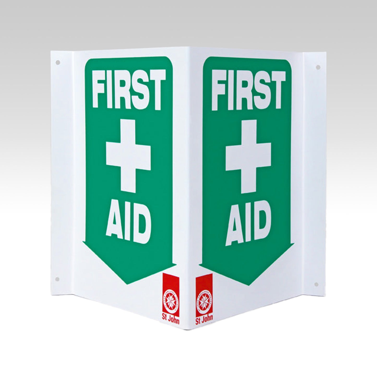 FIRST AID SIGN POLY 90 DEGREE