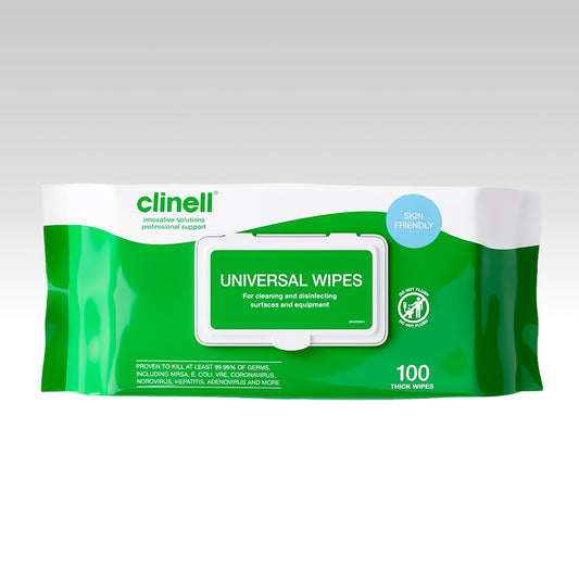 CLINELL UNIVERSAL WIPES PACK 100