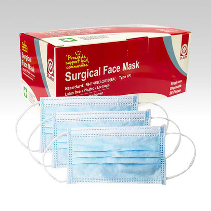 SURGICAL FACE MASK DISPOSABLE (SJA)  **each