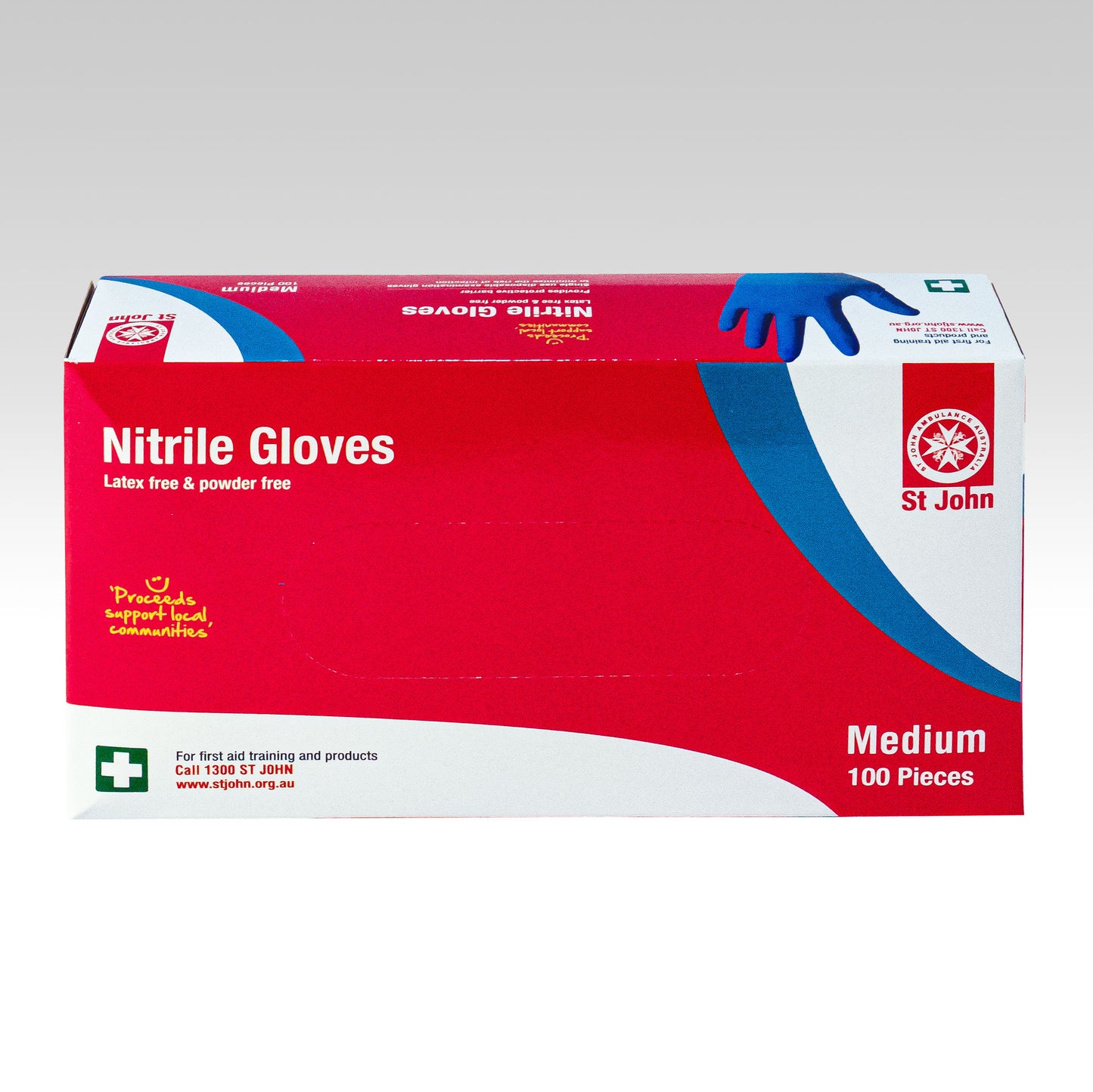 GLOVE, NITRILE, BOX OF 100 MEDIUM