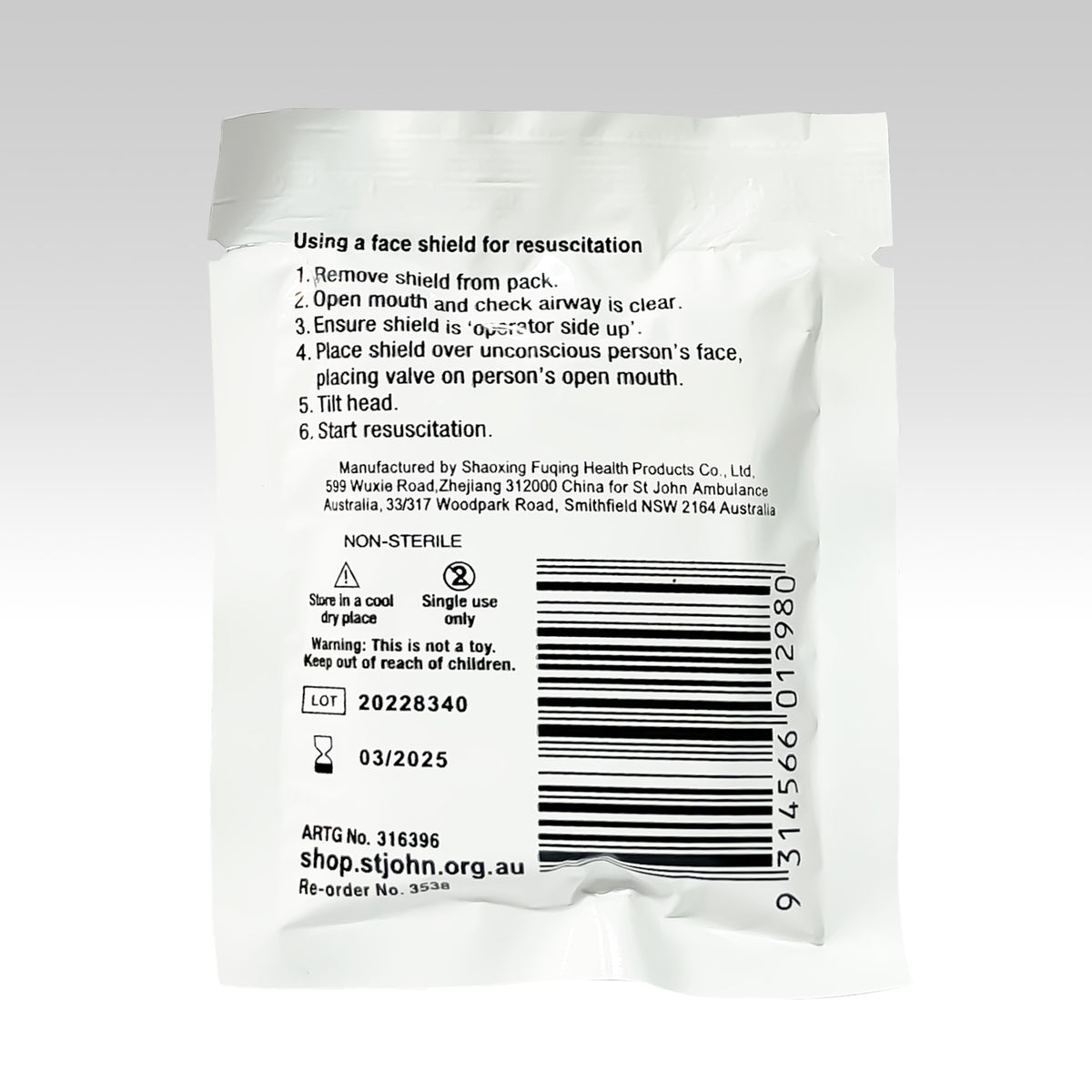 Resusomask Disposable with Valve (3538)