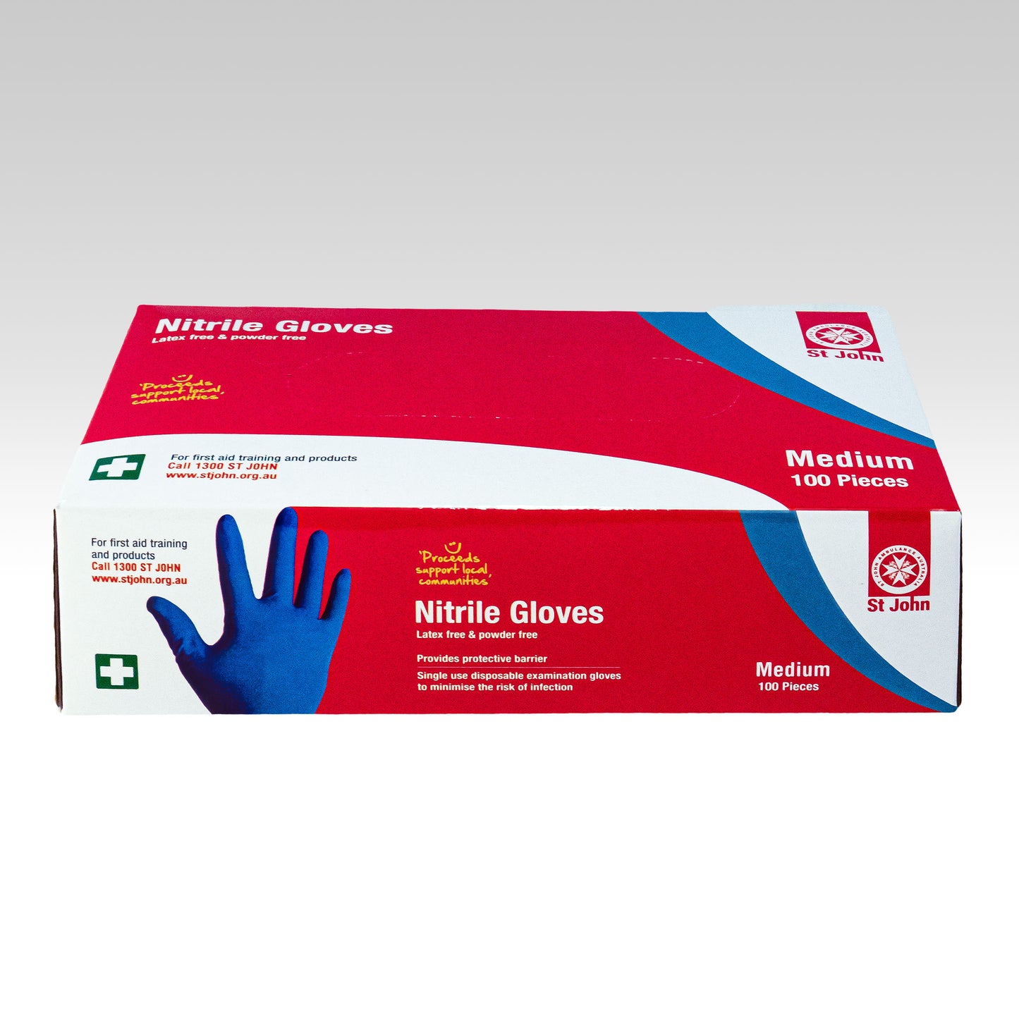 GLOVE, NITRILE, BOX OF 100 MEDIUM